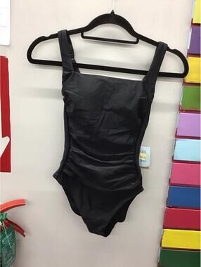 Shade & shore one piece swimsuit XS black tummy control new target